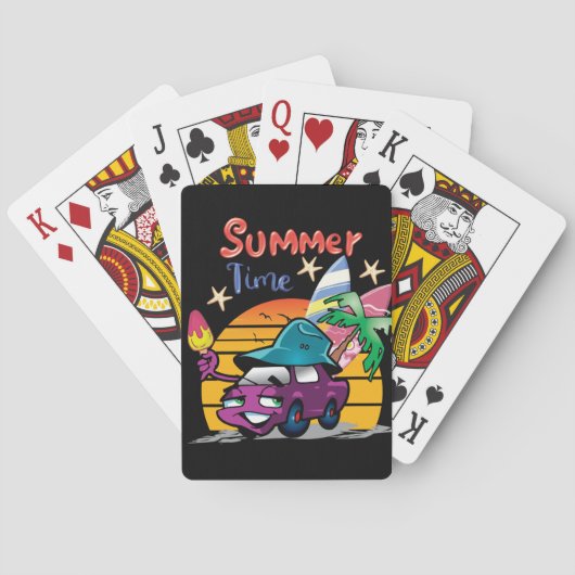 zomertijd pokerkaarten (Achterkant)