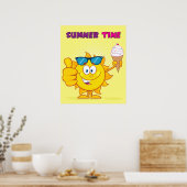 zomertijd poster (Keuken)