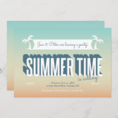 Zomertijd Radiant uitnodiging (Voorkant / Achterkant)