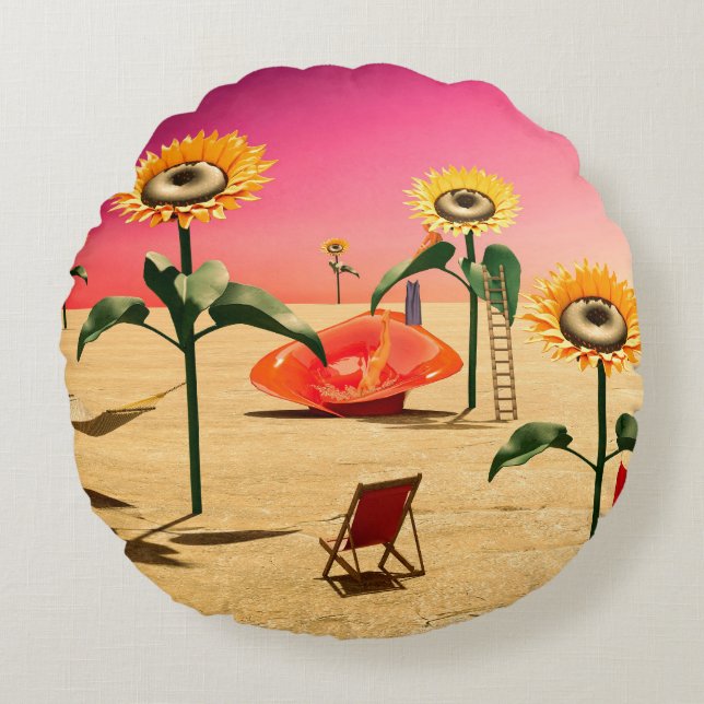 Zomertijd Rond Kussen (Voorkant)