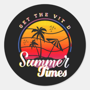 Zomertijd Ronde Sticker