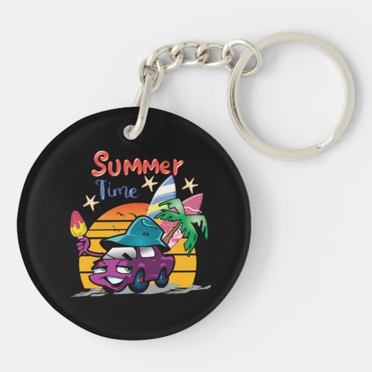 zomertijd sleutelhanger (Achterkant)