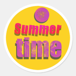 Zomertijd sticker