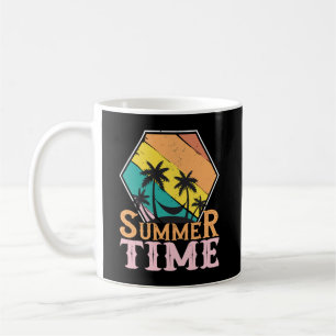 Zomertijd, Strand, Hangmat, & Palmbomen Koffiemok