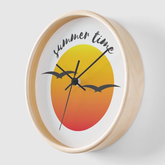 Zomertijd Sunset Wall Clock (Hoek)