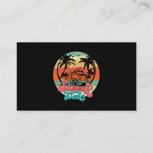 Zomertijd Surf Funny Beach Familie Vakantie Match Visitekaartje