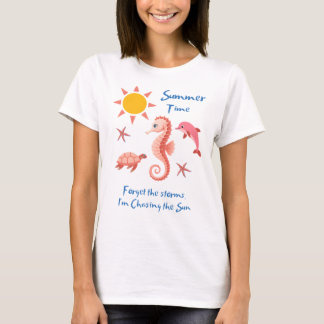 Zomertijd-vergeet de stormen T-shirt