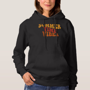 Zomertijd Vibes Vintage Groot Strand Zomervakantie Hoodie