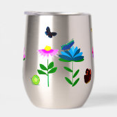 Zomertijd Vrienden Stemless Wijn Tumbler (Rechts)