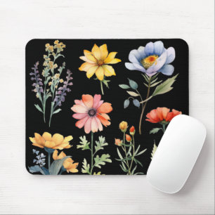 Zomertijd Wilde Bloemen Mousepad Muismat