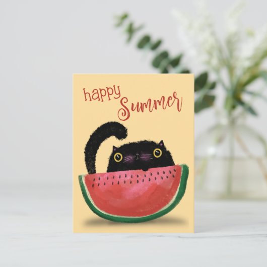 zomertraktatie briefkaart (Staand voorkant)