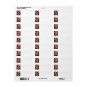 Zomertuin adresetiketten etiket (Full Sheet)