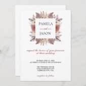 Zomertuin Waterverf Bloemenbruiloft Kaart (Voorkant / Achterkant)