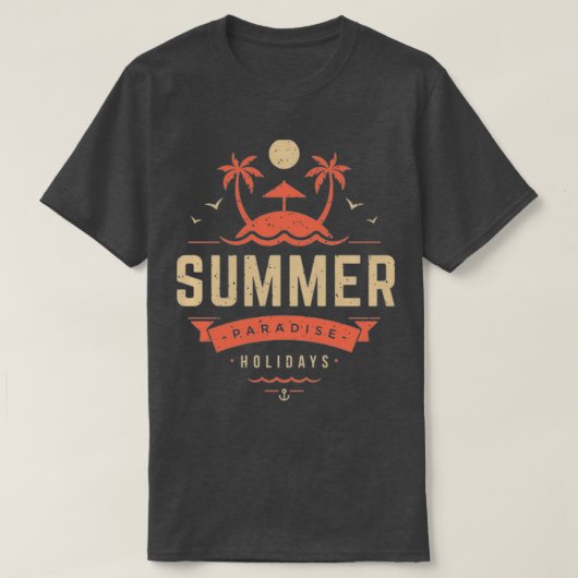 zomervakantie 2 t-shirt (Design voorkant)