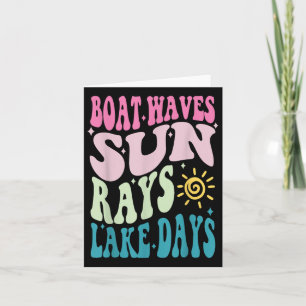 Zomervakantie Boat Wave Sun Rays Sint Nothing Like Kaart