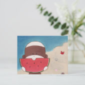 Zomervakantie Briefkaart (Staand voorkant)