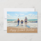 Zomervakantie Kaart Uw favoriete foto en tekst (Achterkant)