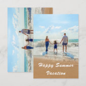 Zomervakantie Kaart Uw favoriete foto en tekst (Voorkant / Achterkant)