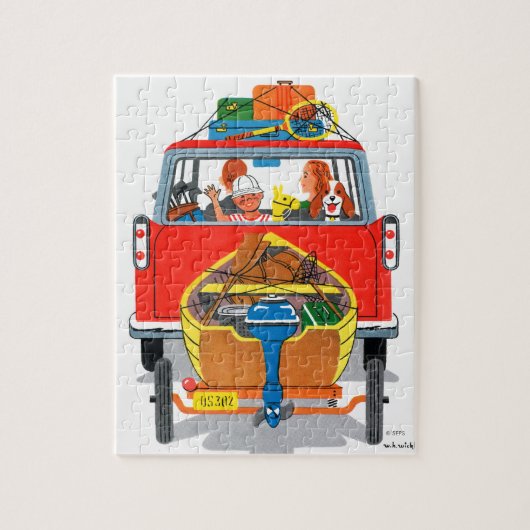 zomervakantie legpuzzel (Verticaal)