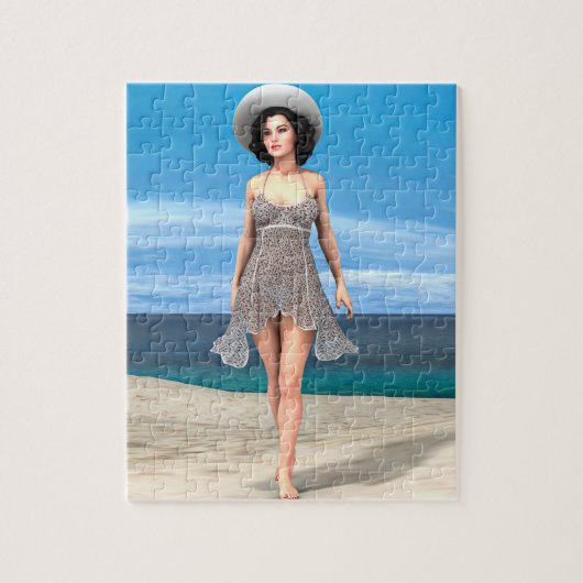 zomervakantie legpuzzel (Verticaal)