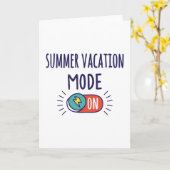 Zomervakantie modus Aan Kaart (Gele Bloem)