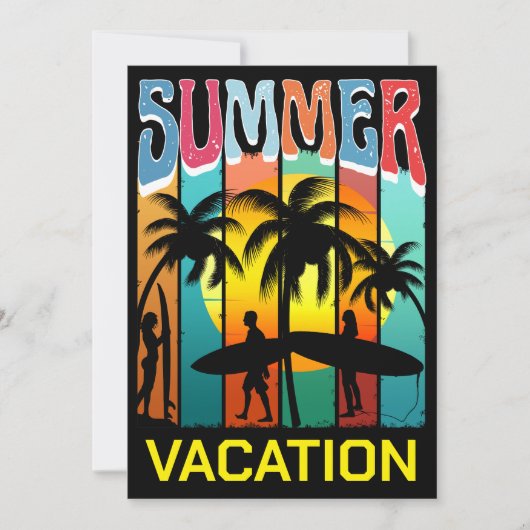 ZOMERVAKANTIE STRAND OCEAAN AVONTUUR KAART (Voorkant)