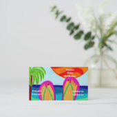 zomervakantie visitekaartje (Staand voorkant)