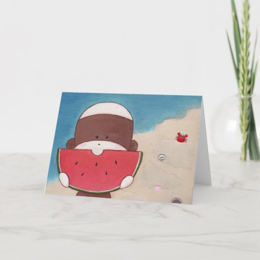 Zomervakantie Wenskaart Kaart (Voorkant)