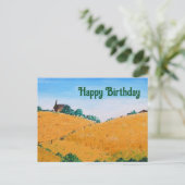 Zomervelden Feestdagenkaart (Staand voorkant)