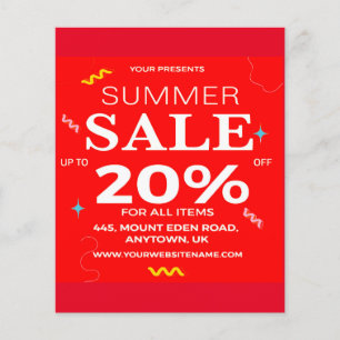 zomerverkoop flyer