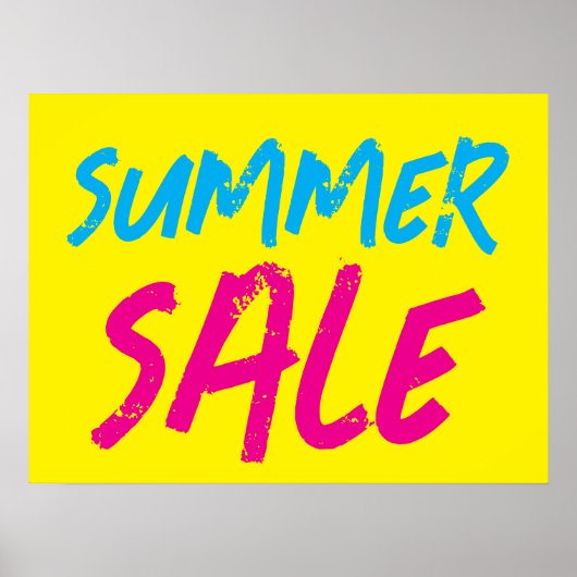 Zomerverkoop Teken, Winkel Sale Poster (Voorkant)
