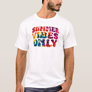 Zomervibes alleen stropdas dye mannen t-shirt