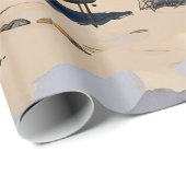 Zomervibes, caravan op het strand cadeaupapier (Rol Hoek)