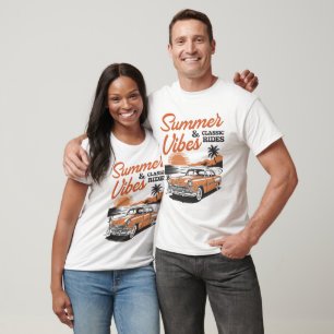 Zomervibes Classic Rides Beach T-shirt