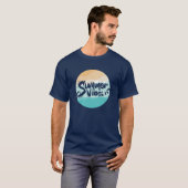 Zomervibes Kleurrijk  strand T-shirt (Voorkant volledig)