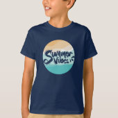 Zomervibes Kleurrijk  strand T-shirt (Voorkant)