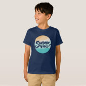 Zomervibes Kleurrijk  strand T-shirt (Voorkant volledig)
