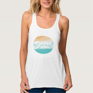 Zomervibes Kleurrijk  strand Tanktop