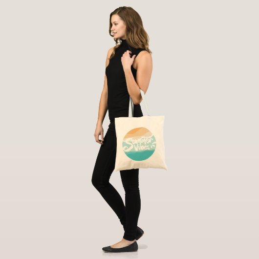 Zomervibes Kleurrijk  strand Tote Bag (Voorkant (model))