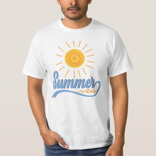 Zomervibes - Sunshine Mannen T-shirt (Voorkant)