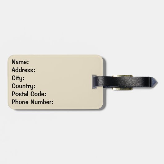 Zomervibes - Tropische ontsnapping Bagagelabel (Achterkant horizontaal)