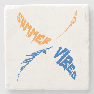 Zomervibes: zon, plezier en goede tijden stenen onderzetter