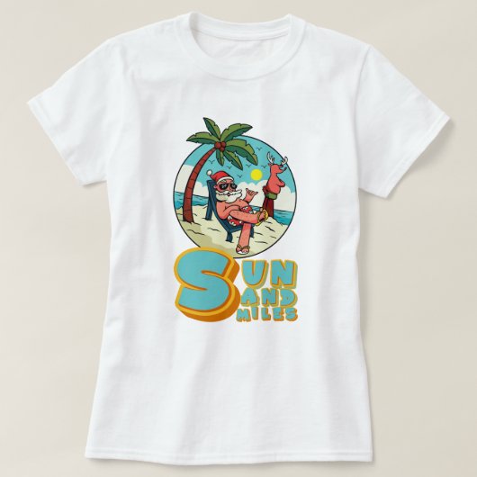 Zomervibes: zon, zand en glimlach. t-shirt (Design voorkant)