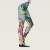   zomervlindervogels op bloemen leggings (Rechts)