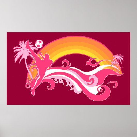 zomervoetbal poster (Voorkant)