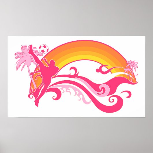 zomervoetbal poster (Voorkant)