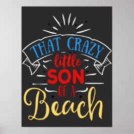 Zomervriendelijk surfen poster