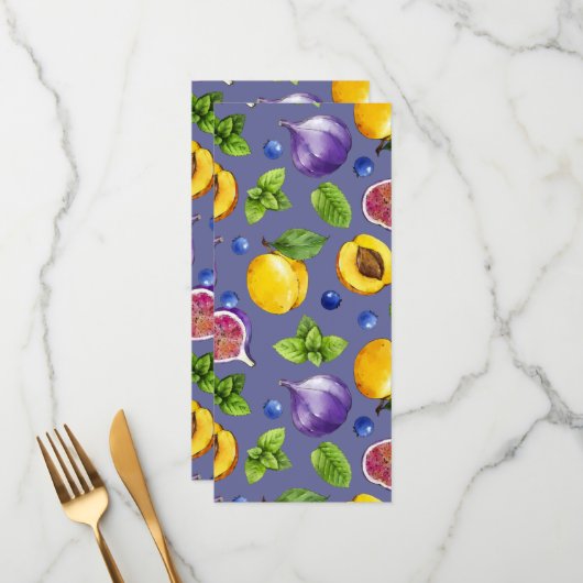 Zomervruchten Menu (Voorkant / Achterkant in situ)