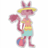 zomerwasbeer sticker (Voorkant)