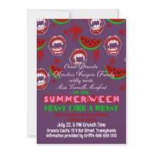 Zomerween Vampire Feest Griezelijke Zomer Uitnodig